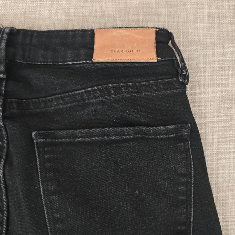 Dear John Gisele Skinny Jeans Black Denim Size 27 DPM-11-D214-BAW - Picture 3 of 7